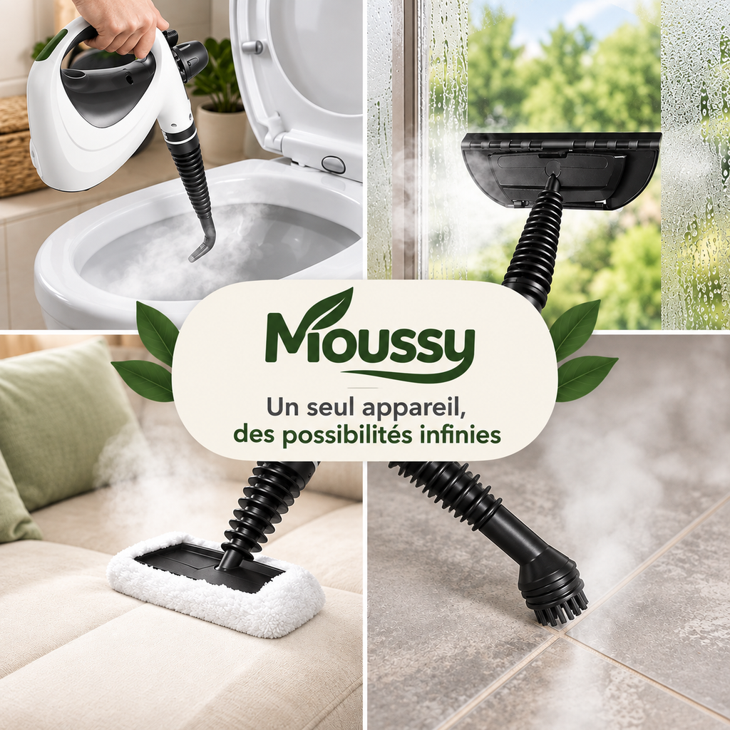 Moussy™ — Nettoyeur Vapeur Multifonction