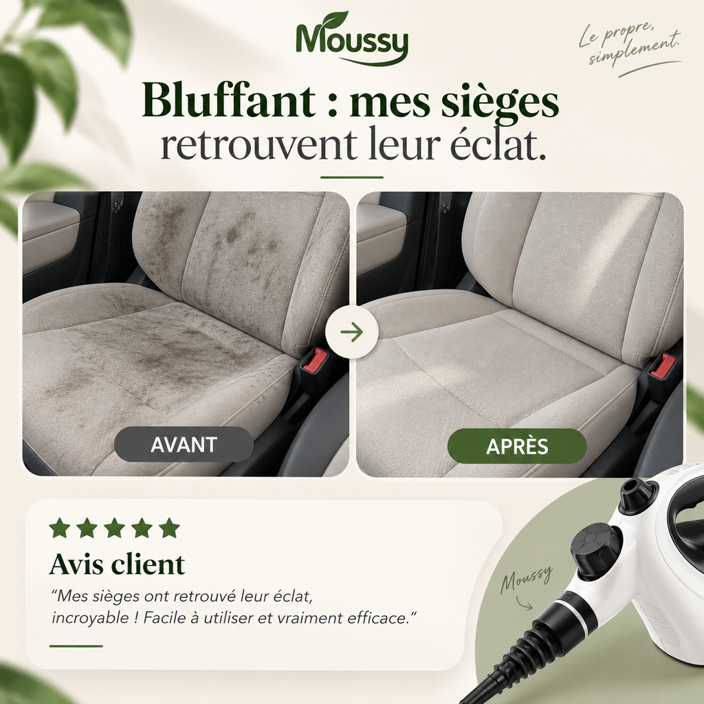Moussy™ — Nettoyeur Vapeur Multifonction